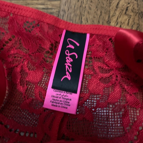La Senza Red Ribbon Tied Panty XS - Picture 4 of 6